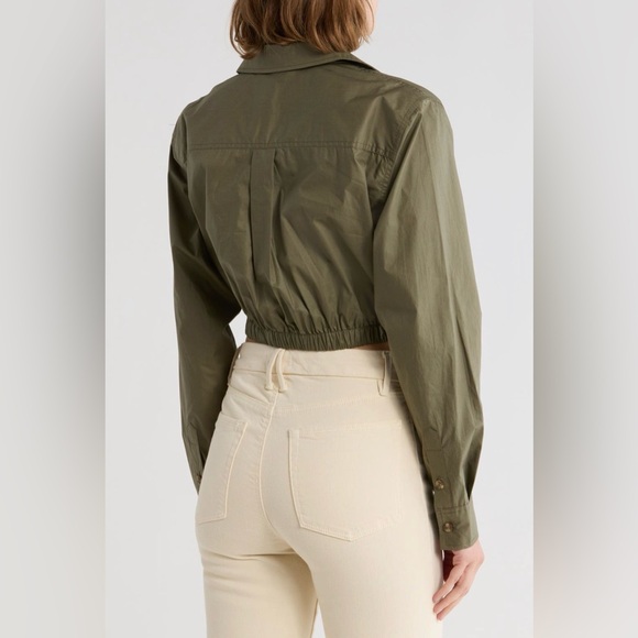 Good American Cropped Shirt NWT - Picture 8 of 13